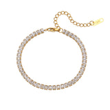 Zircon Tennis 18K Gold Plated Bracelet