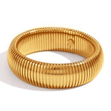 Chunky 18K Gold Plated Snake Chain Bracelet