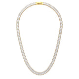 AAA Zircon Baguette Tennis Necklace