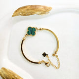 Nia Green Clover Bracelet