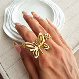 Butterfly Adjustable Ring