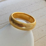 Chunky 18K Gold Plated Snake Chain Bracelet