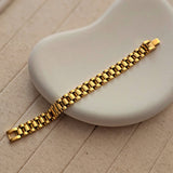 18kt Gold Plated Cuban Chain Bracelet