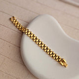 18kt Gold Plated Cuban Chain Bracelet