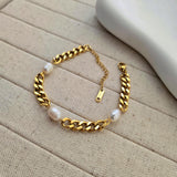 Coco Pearl Chain Bracelet