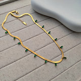 Jade Gold Plated Necklace