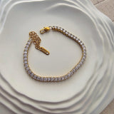 Zircon Tennis 18K Gold Plated Bracelet