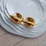 U Shape Bold Huggie Earrings