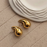 Luxury Zircon Water Drop Stud Earrings