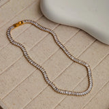 AAA Zircon Baguette Tennis Necklace