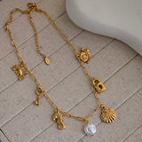 Seashell Charm Necklace
