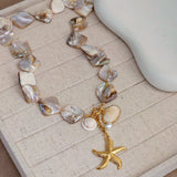 Starfish Pearl Shell Necklace