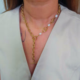 Laura Baroque Pearl Link Necklace