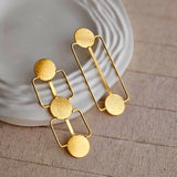 Olivia Brass Earrings