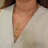Hearts Triple Layered Necklace