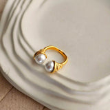 Thea Vintage Pearl Ring