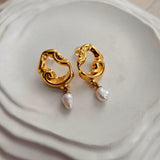 Rhea Pearl Earrings