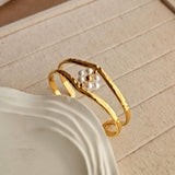 Petra Pearl Cuff Bracelet