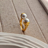 Thea Vintage Pearl Ring
