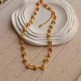 18kt G.P Knotted Necklace