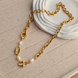 Laura Baroque Pearl Link Necklace
