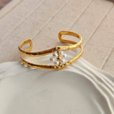 Petra Pearl Cuff Bracelet