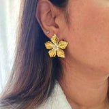Celine Flower Stud Earrings