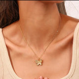 Pearl Butterfly Zircon Pendent Necklace