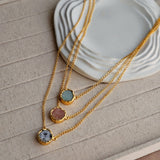 Betty Layered Brass Necklace