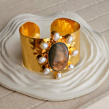 Ollie Chunky Brass Bracelet