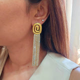 Daisy Dangle Zircon Earrings