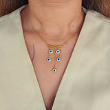 Lark Evil Eye Charm Necklace