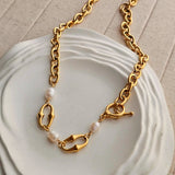 Laura Baroque Pearl Link Necklace