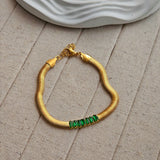 Echo Green Stones Bracelet