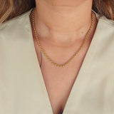 18kt G.P Rope Chain Necklace