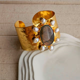 Ollie Chunky Brass Bracelet