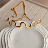 Spiral Adjustable Choker Necklace
