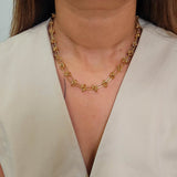 18kt G.P Knotted Necklace