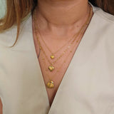 Hearts Triple Layered Necklace