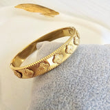Emily Vintage Clover Bangle Bracelet