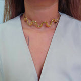 Spiral Adjustable Choker Necklace