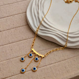 Lark Evil Eye Charm Necklace