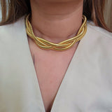 Reese Chunky Twisted Choker Necklace