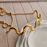 Spiral Adjustable Choker Necklace