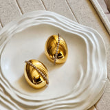18kt Gold Plated Zircon Stud Earrings