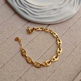 Rose Link Chain Bracelet