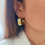 Teo Pearl Hoop Earrings