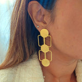 Olivia Brass Earrings