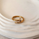 Zircon Nail Ring