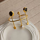 Freya Cuff Brass Bracelet